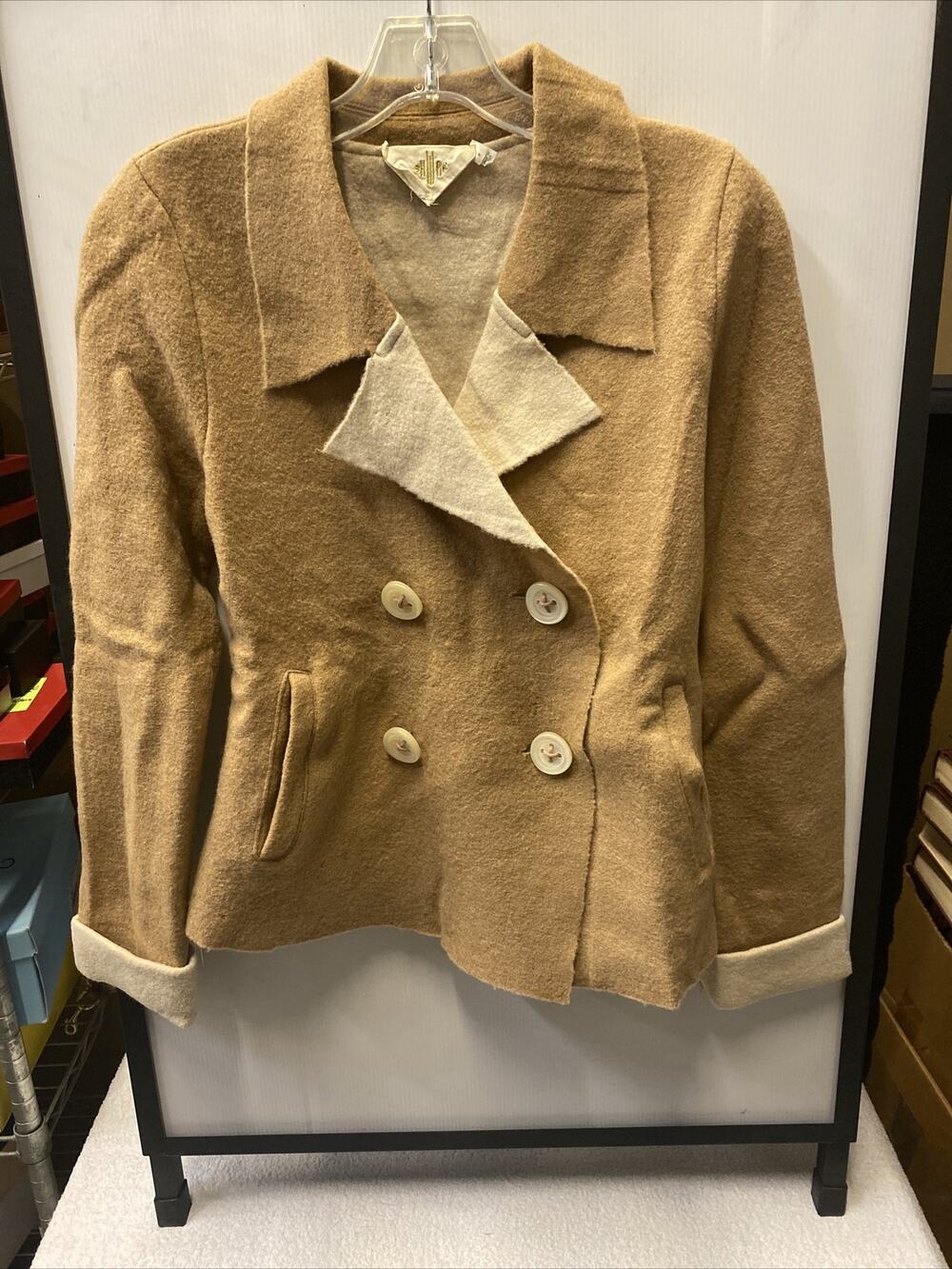 Anthropologie Monogram HRW Haviland Wool Sweater/Coat size M